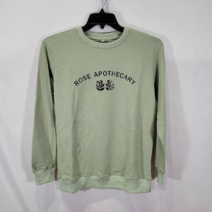 NWOT- Rose Apothecary Sage Sweatshirt Size Small